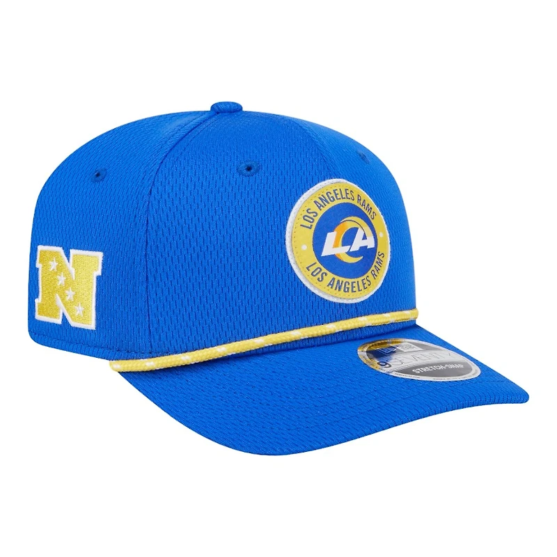 Los Angeles Rams Royal Blue 2024 NFL Sideline New Era 9SEVENTY Stretch-Snap Hat