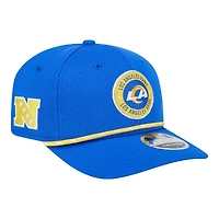 Los Angeles Rams Royal Blue 2024 NFL Sideline New Era 9SEVENTY Stretch-Snap Hat