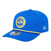 Los Angeles Rams Royal Blue 2024 NFL Sideline New Era 9SEVENTY Stretch-Snap Hat