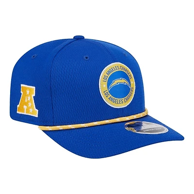 Los Angeles Chargers Royal Blue 2024 NFL Sideline New Era 9SEVENTY Stretch-Snap Hat