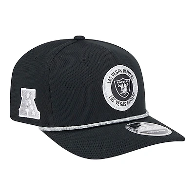 Las Vegas Raiders Black 2024 NFL Sideline New Era 9SEVENTY Stretch-Snap Hat