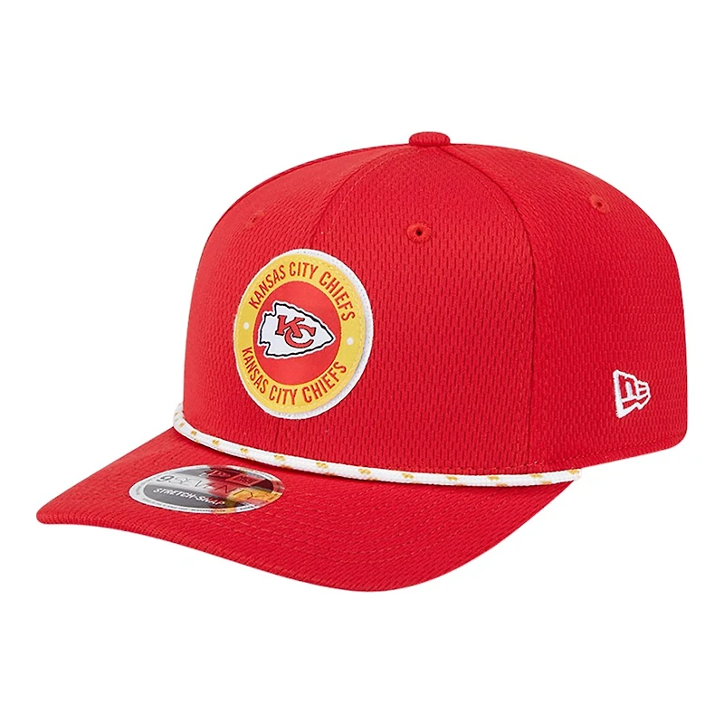 Kansas City Chiefs Red 2024 NFL Sideline New Era 9SEVENTY Stretch-Snap Hat
