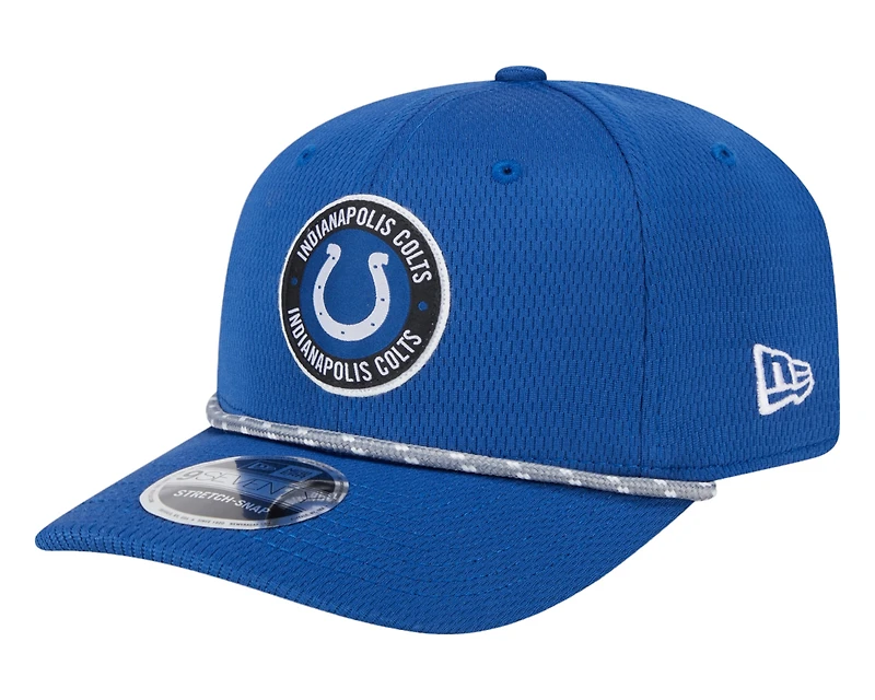 Indianapolis Colts Royal Blue 2024 NFL Sideline New Era 9SEVENTY Stretch-Snap Hat