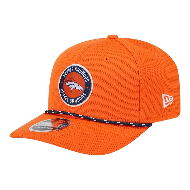 Denver Broncos Orange 2024 NFL Sideline New Era 9SEVENTY Stretch-Snap Hat