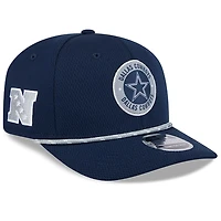 Dallas Cowboys Navy 2024 NFL Sideline New Era 9SEVENTY Stretch-Snap Hat