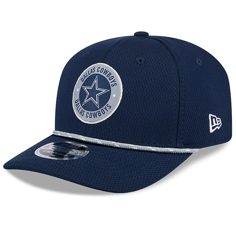 Dallas Cowboys Navy 2024 NFL Sideline New Era 9SEVENTY Stretch-Snap Hat