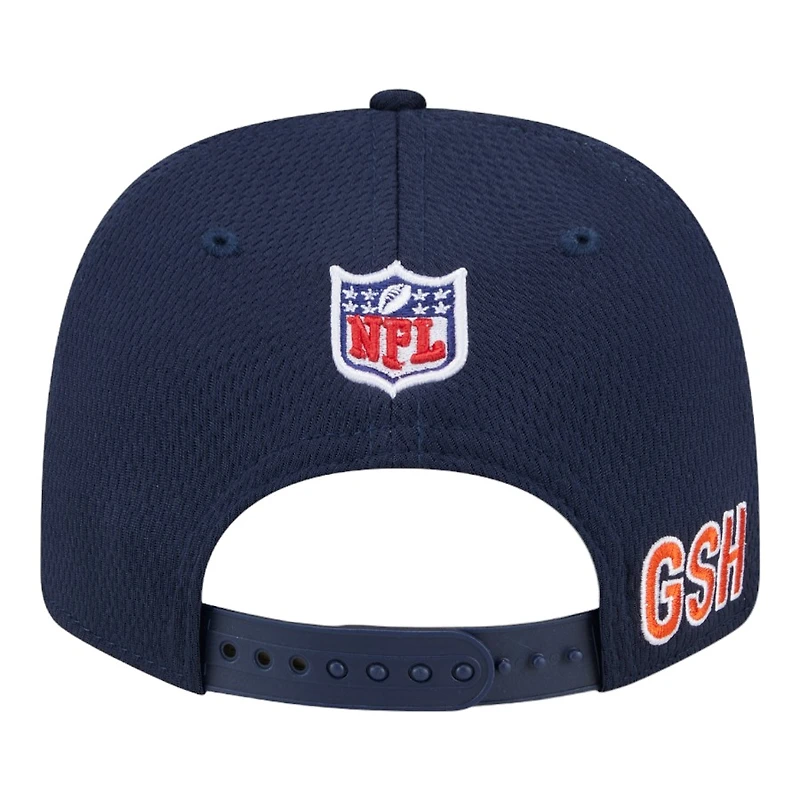 Chicago Bears Navy 2024 NFL Sideline New Era 9SEVENTY Stretch-Snap Hat