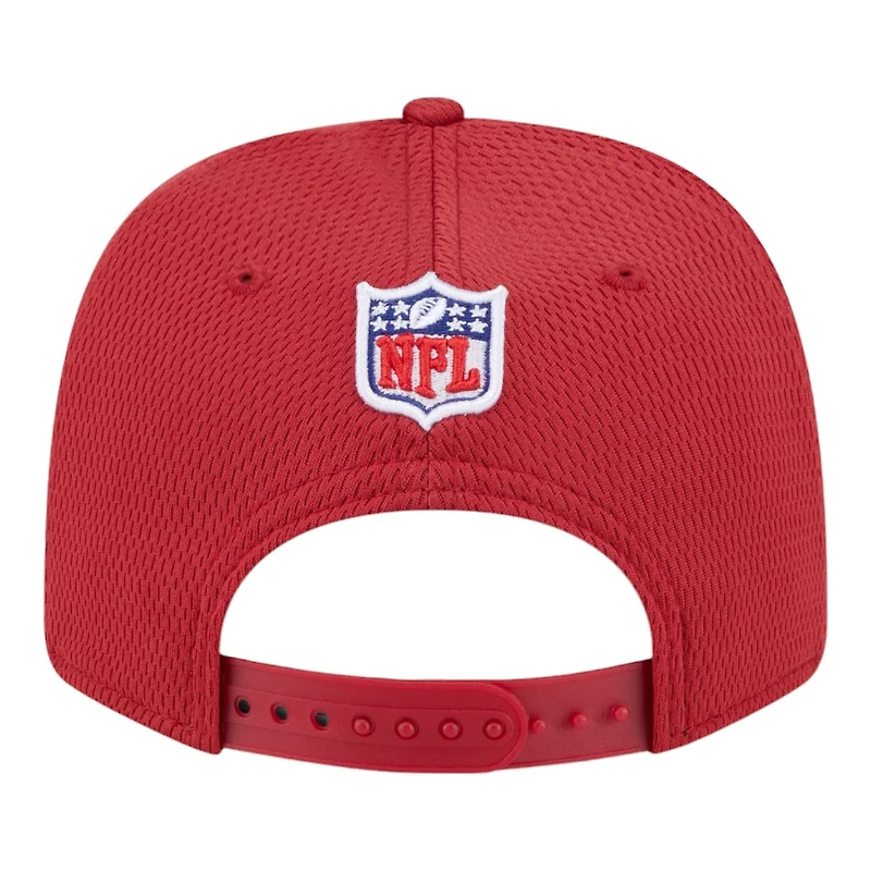 Arizona Cardinals Red 2024 NFL Sideline New Era 9SEVENTY Stretch-Snap Hat