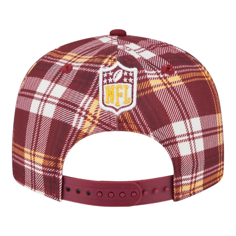 Washington Commanders 2024 Sideline Statement Plaid New Era 9FIFTY Snapback Hat