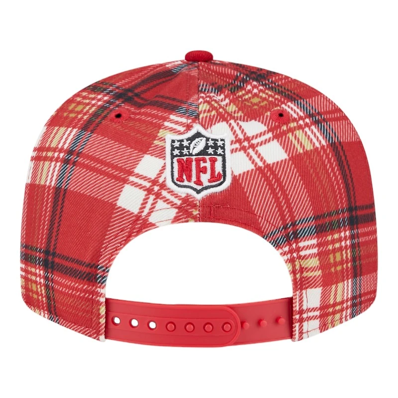San Francisco 49ers 2024 Sideline Statement Plaid New Era 9FIFTY Snapback Hat