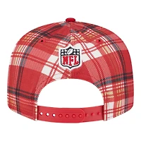 San Francisco 49ers 2024 Sideline Statement Plaid New Era 9FIFTY Snapback Hat