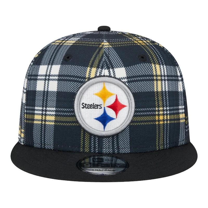 Pittsburgh Steelers 2024 Sideline Statement Plaid New Era 9FIFTY Snapback Hat