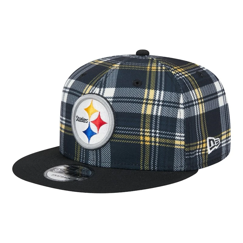 Pittsburgh Steelers 2024 Sideline Statement Plaid New Era 9FIFTY Snapback Hat