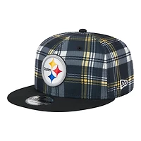 Pittsburgh Steelers 2024 Sideline Statement Plaid New Era 9FIFTY Snapback Hat