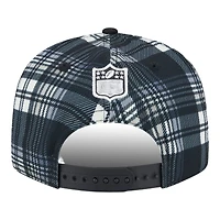 Las Vegas Raiders 2024 Sideline Statement Plaid New Era 9FIFTY Snapback Hat