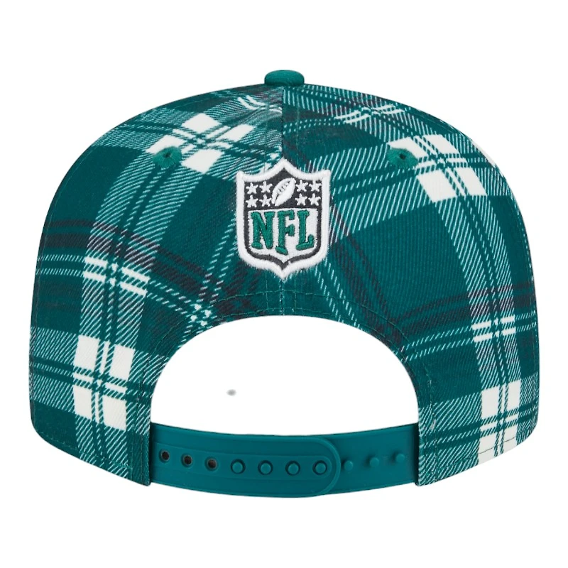 New York Jets 2024 Sideline Statement Plaid New Era 9FIFTY Snapback Hat