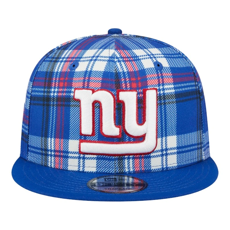 New York Giants 2024 Sideline Statement Plaid New Era 9FIFTY Snapback Hat