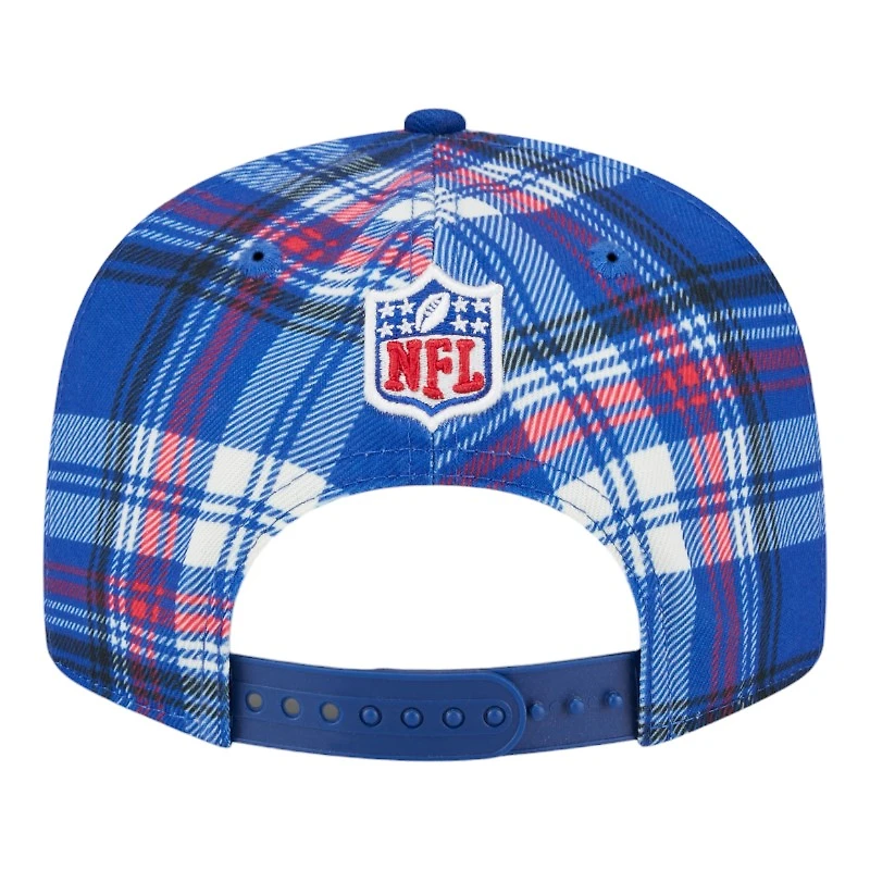 New York Giants 2024 Sideline Statement Plaid New Era 9FIFTY Snapback Hat
