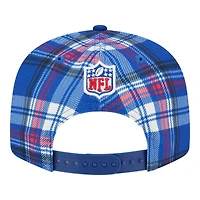 New York Giants 2024 Sideline Statement Plaid New Era 9FIFTY Snapback Hat