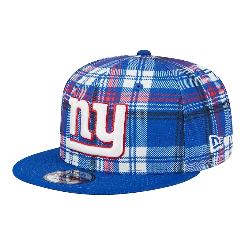 New York Giants 2024 Sideline Statement Plaid New Era 9FIFTY Snapback Hat