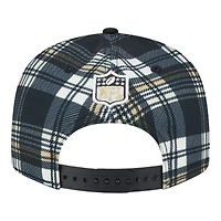 New Orleans Saints 2024 Sideline Statement Plaid New Era 9FIFTY Snapback Hat
