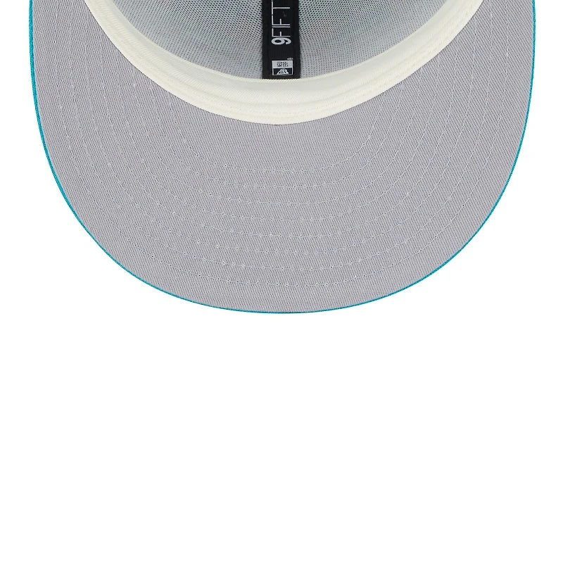 Miami Dolphins 2024 Sideline Statement Plaid New Era 9FIFTY Snapback Hat