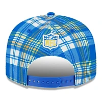 Los Angeles Rams 2024 Sideline Statement Plaid New Era 9FIFTY Snapback Hat