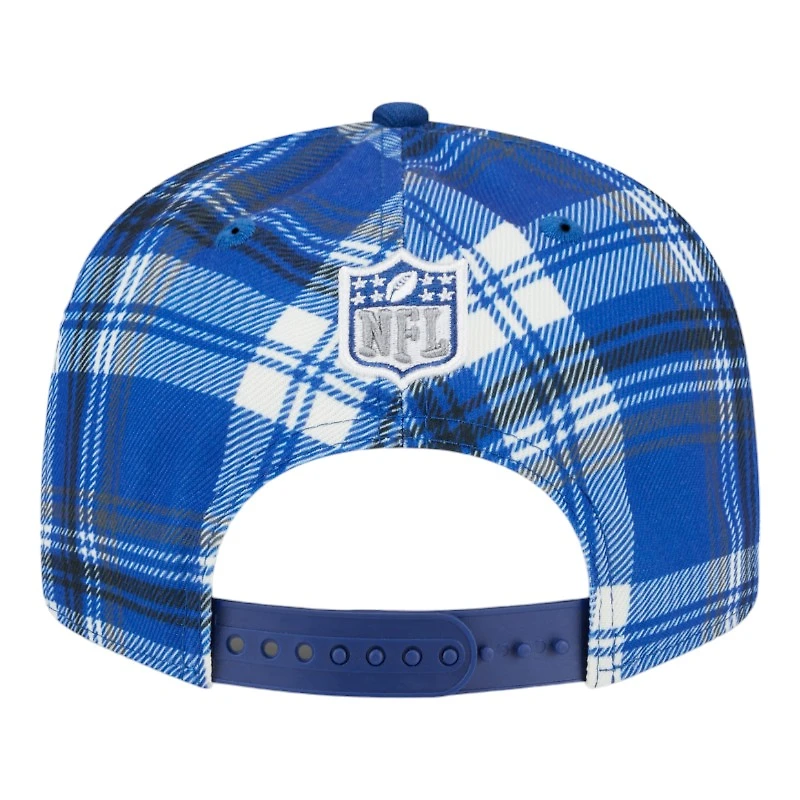 Indianapolis Colts 2024 Sideline Statement Plaid New Era 9FIFTY Snapback Hat
