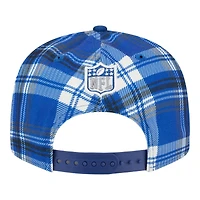 Indianapolis Colts 2024 Sideline Statement Plaid New Era 9FIFTY Snapback Hat