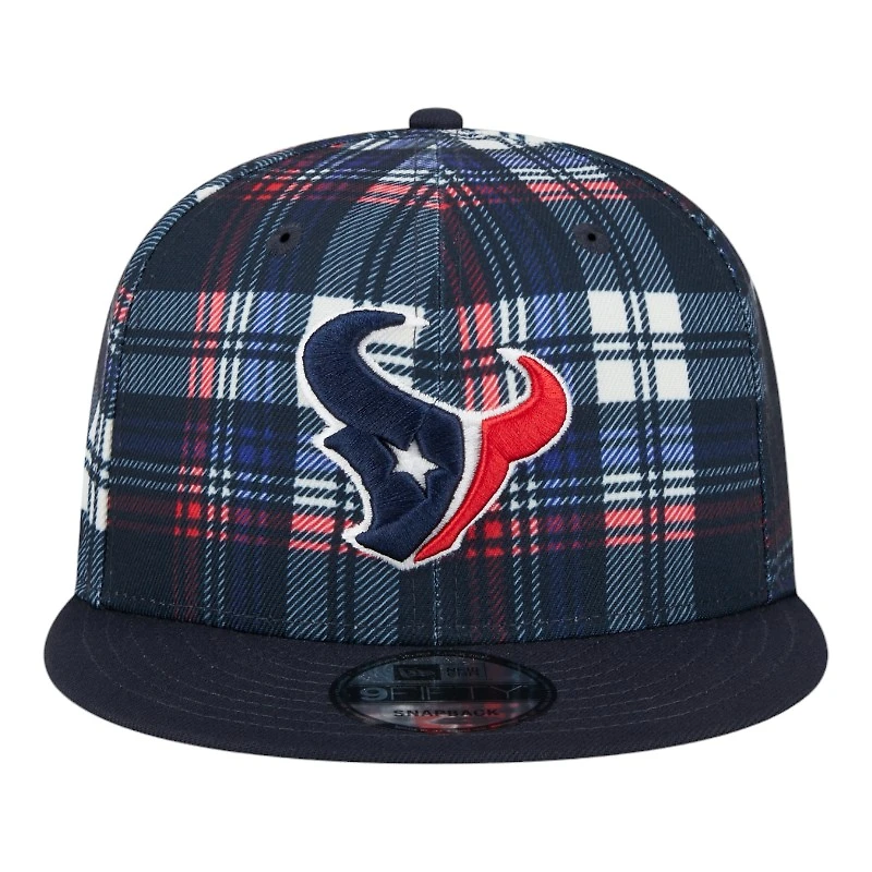 Houston Texans 2024 Sideline Statement Plaid New Era 9FIFTY Snapback Hat