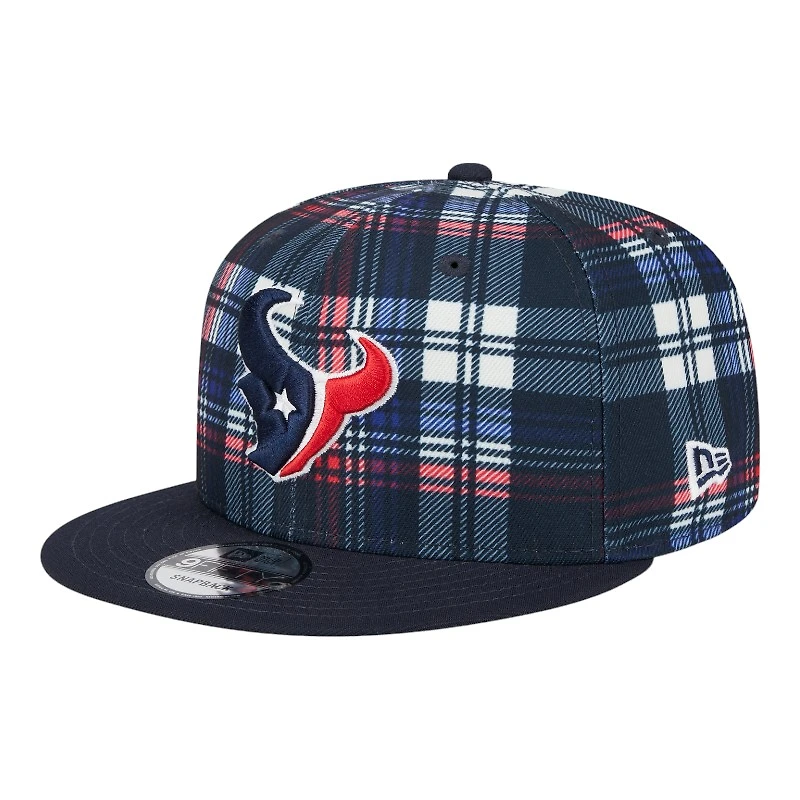 Houston Texans 2024 Sideline Statement Plaid New Era 9FIFTY Snapback Hat