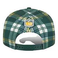 Green Bay Packers 2024 Sideline Statement Plaid New Era 9FIFTY Snapback Hat