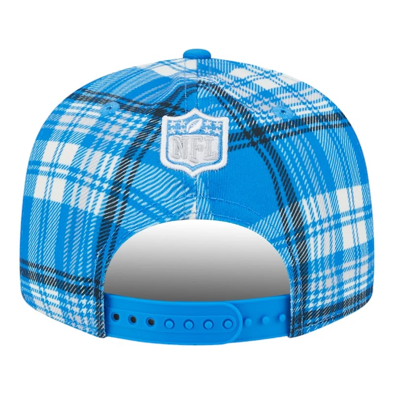 Detroit Lions 2024 Sideline Statement Plaid New Era 9FIFTY Snapback Hat