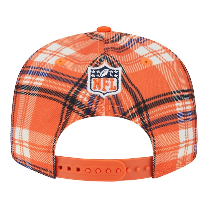 Denver Broncos 2024 Sideline Statement Plaid New Era 9FIFTY Snapback Hat