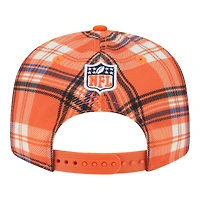 Denver Broncos 2024 Sideline Statement Plaid New Era 9FIFTY Snapback Hat