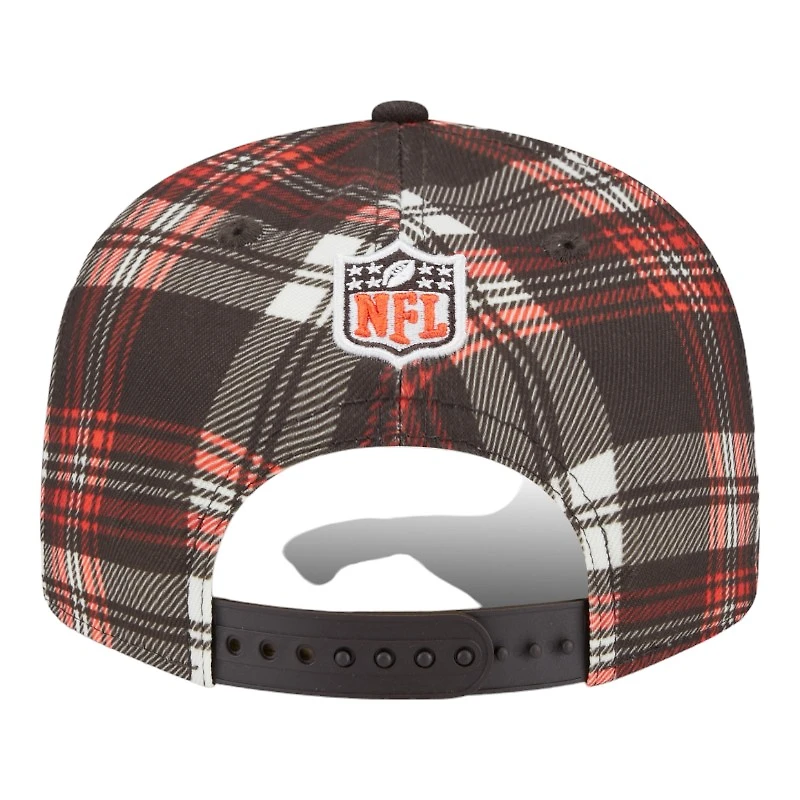 Cleveland Browns 2024 Sideline Statement Plaid New Era 9FIFTY Snapback Hat