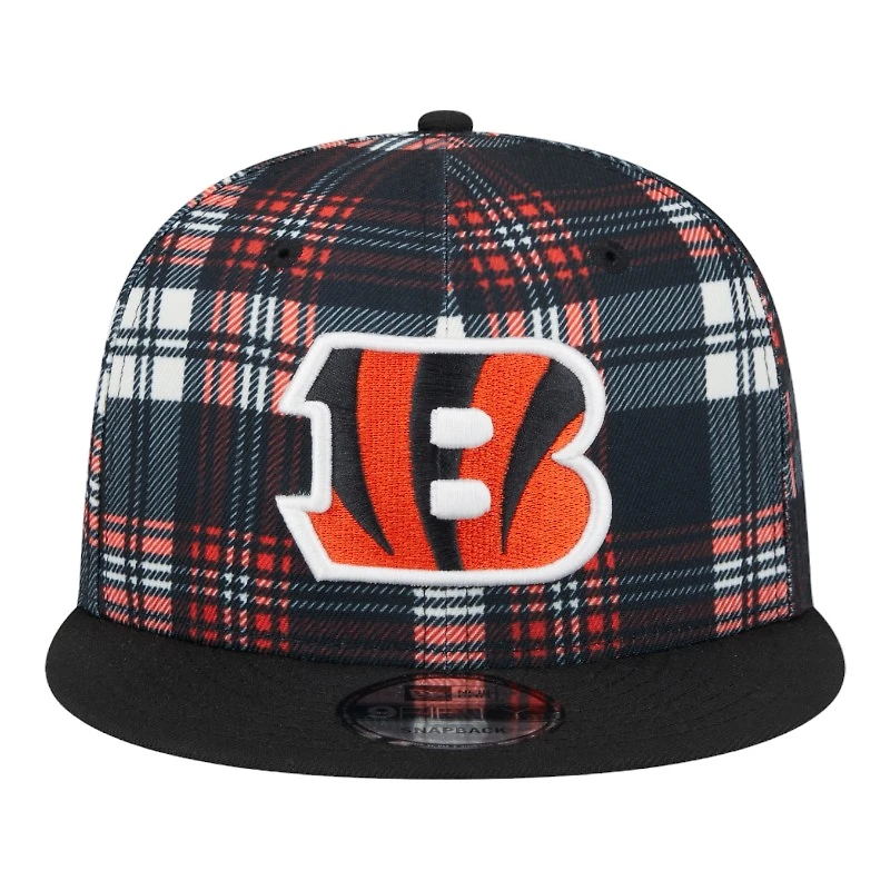 Cincinnati Bengals 2024 Sideline Statement Plaid New Era 9FIFTY Snapback Hat