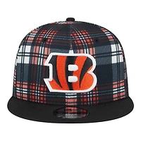 Cincinnati Bengals 2024 Sideline Statement Plaid New Era 9FIFTY Snapback Hat