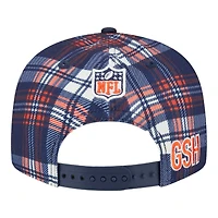Chicago Bears 2024 Sideline Statement Plaid New Era 9FIFTY Snapback Hat