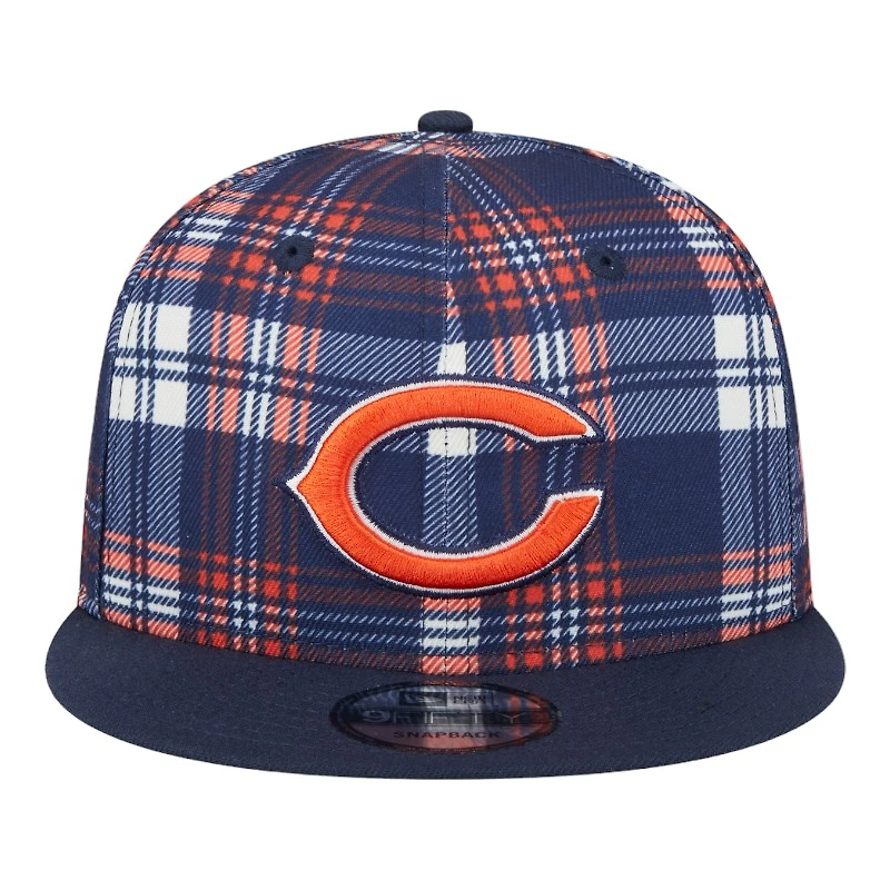 Chicago Bears 2024 Sideline Statement Plaid New Era 9FIFTY Snapback Hat