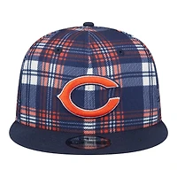 Chicago Bears 2024 Sideline Statement Plaid New Era 9FIFTY Snapback Hat