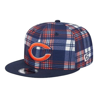 Chicago Bears 2024 Sideline Statement Plaid New Era 9FIFTY Snapback Hat