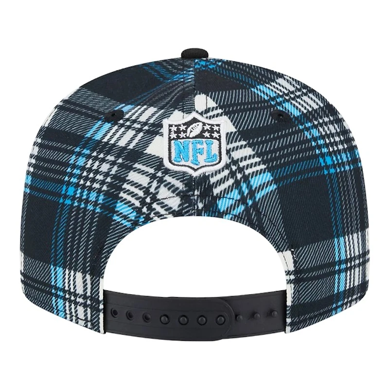 Carolina Panthers 2024 Sideline Statement Plaid New Era 9FIFTY Snapback Hat