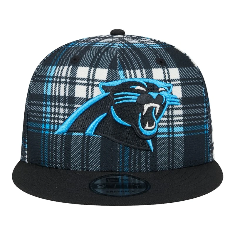 Carolina Panthers 2024 Sideline Statement Plaid New Era 9FIFTY Snapback Hat