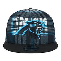 Carolina Panthers 2024 Sideline Statement Plaid New Era 9FIFTY Snapback Hat