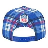 Buffalo Bills 2024 Sideline Statement Plaid New Era 9FIFTY Snapback Hat