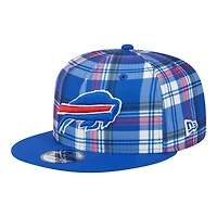 Buffalo Bills 2024 Sideline Statement Plaid New Era 9FIFTY Snapback Hat