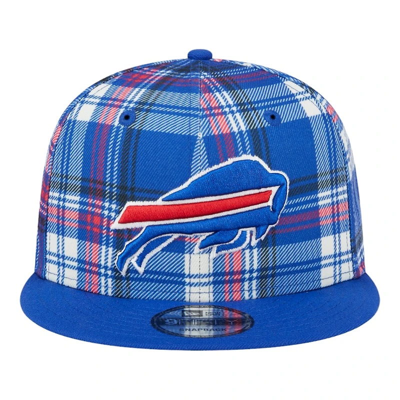 Buffalo Bills 2024 Sideline Statement Plaid New Era 9FIFTY Snapback Hat