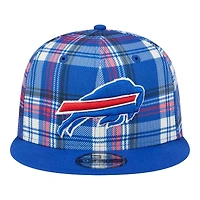 Buffalo Bills 2024 Sideline Statement Plaid New Era 9FIFTY Snapback Hat