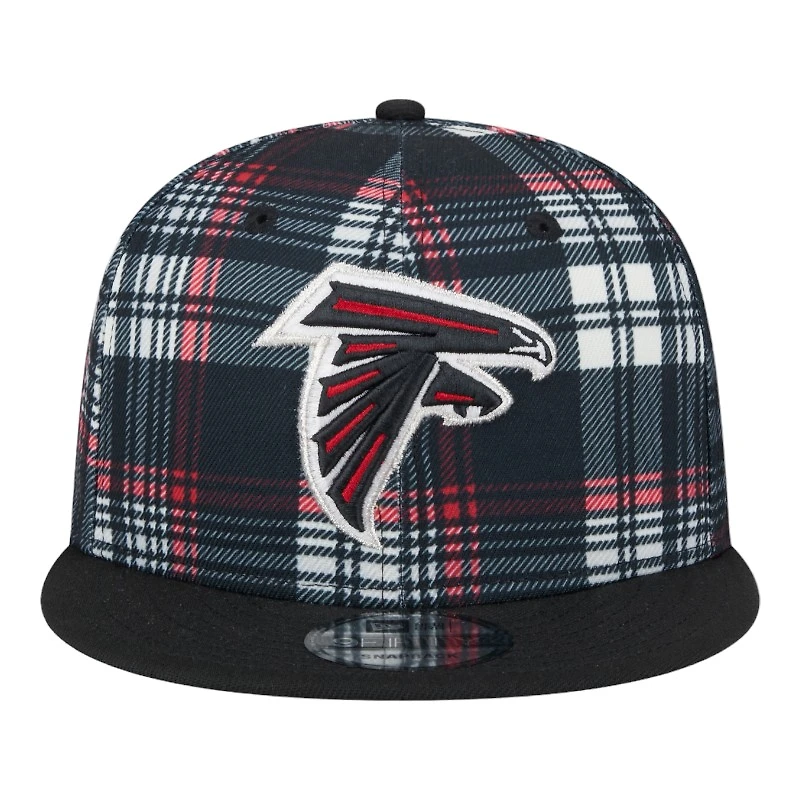 Atlanta Falcons 2024 Sideline Statement Plaid New Era 9FIFTY Snapback Hat